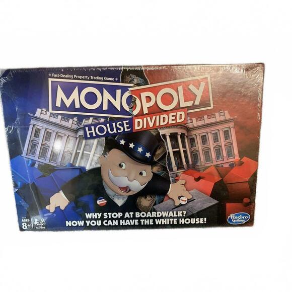 Monopoly House Divided Board Game Why Stop At Boardwalk You Can Have White House - Picture 10 of 11